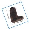 Happyyami 1pair PVC Rain Shoe Thicken Non- Overshoes for Adults High Tube Design Easy to Clean Portable for Cycling and Outdoor Use Coffee view 2
