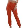 Womens Sweatpants Cargo Pants Baggy High Waisted Fashion Y2K Teen Girls Streetwear Parachute Cinch Bottom Jogger Pants Red view 1