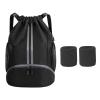 Soccer Bag Sports Drawstring Backpack String Swim Gym Bag for Men Women with Ball and Shoe Compartment Soccer Backpack Football Backpack Basketball Volleyball Bag Waterproof Sports Gym Backpack view 1