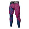Red Plume Men's Compression Elastic Tight Leggings Sport Lightning Printing Pants view 2