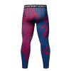 Red Plume Men's Compression Elastic Tight Leggings Sport Lightning Printing Pants view 3