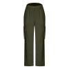 Womens Sweatpants Cargo Pants Baggy High Waisted Fashion Y2K Teen Girls Streetwear Parachute Cinch Bottom Jogger Pants Army Green view 4
