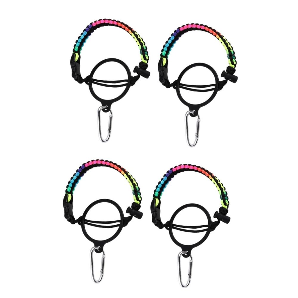 GANAZONO 2sets Carabiner for Insulated Cup Holder Umbrella Rope Water Bottle Handle Bottle Strap Safety Strap Sturdy Comfortable Emergency Preparedness 2pcs*2