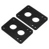 PATIKIL 1/4" Skateboard Riser Pads, 2 Pack PU 3x2 Skateboard Riser Pads Angled Wedge Shock Pads for Skateboard Truck, Black view 1