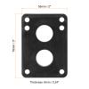 PATIKIL 1/4" Skateboard Riser Pads, 2 Pack PU 3x2 Skateboard Riser Pads Angled Wedge Shock Pads for Skateboard Truck, Black view 2