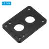 PATIKIL 1/4" Skateboard Riser Pads, 2 Pack PU 3x2 Skateboard Riser Pads Angled Wedge Shock Pads for Skateboard Truck, Black view 3