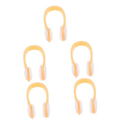 GLEAVI 5pcs Comfortable Silicone Nose Clips for Swimming Snorkeling Goggles Nose Plug