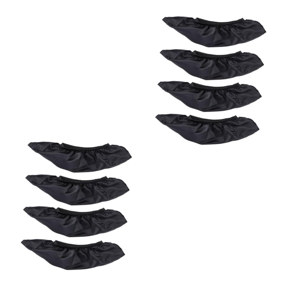 Yardwe 4pairs Breathable Washable Nylon Skate Shoe Covers for Ice and Roller Skates for Outdoor Activities and Travel Keeps Shoes Clean