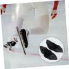 Yardwe 4pairs Breathable Washable Nylon Skate Shoe Covers for Ice and Roller Skates for Outdoor Activities and Travel Keeps Shoes Clean view 2