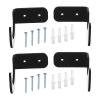 PATIKIL 2.4x3x2 Light Saber Stand Wall Mount, 2 Pairs Acrylic Light Sword Display Holder Wall Bracket Baseball Bats Rack for Home Light Saber Sword, Black view 1