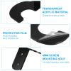 PATIKIL 2.4x3x2 Light Saber Stand Wall Mount, 2 Pairs Acrylic Light Sword Display Holder Wall Bracket Baseball Bats Rack for Home Light Saber Sword, Black view 4