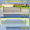 TYRSEN Pickleball Set with Net, 22 FT & Half Court 11 FT Pickleball Net, 4 Fiberglass Rackets, Portable Pickleball Set, Pickle Ball Net System with Carrying Bag for Court, Driveway, Backyards view 2