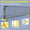 TYRSEN Pickleball Set with Net, 22 FT & Half Court 11 FT Pickleball Net, 4 Fiberglass Rackets, Portable Pickleball Set, Pickle Ball Net System with Carrying Bag for Court, Driveway, Backyards view 4