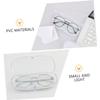 TENDYCOCO 6 Pcs Glasses Case Plastic Shot Glasses Eyes Display Case Sun s Suns Organizer Plastic s Goggles s Clear Pvc Storage Box Travel Portable view 4