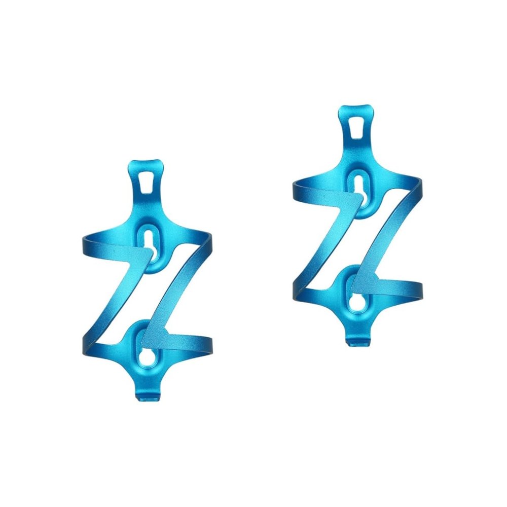 HANABASS 2pcs Bike Water Bottle Holder Aluminium Alloy Mountain Bike Bottle Rack Stable Scrape Design Easy to Install Lightweight for Outdoor Activities