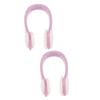 Healvian 2pcs Nose Clip for Swimming Silicone Swim Nose Clip for Boys and Girls Adults Non-Skid Compact view 1