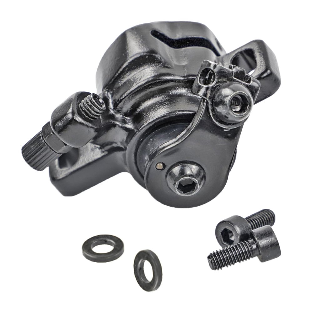Bike Scooter Disc Brake Rear Wheel Brake Caliper Disc Brake Caliper For M365 Electric Mijia-Scooter Bike Part Disc Brake Conversion Kit Adapter For Mountain Bike Rotor- Lock With Alarm Caliper