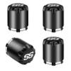 Drive-up Golf Cart Black SS Center Caps, Golf Cart ITP SS Wheel Center Hub Cap for Club Car EZGO Yamaha Models Wheel-4 Black Packs (Height 3.21" / Outer Diameter 2.75") view 1