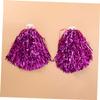 HANABASS 3 Pairs Cheer Pom Poms for Cheerleaders 50g Plastic Ring Cheerleading Kit view 4