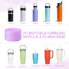 Vmini Protective Glitter Silicone Boot, Compatible with Stanley Tumbler 20-40oz & Hydro Flask Water Bottle 12-24oz and More Bottles/Tumblers with 2.8-2.95in Bottom, Bling Anti-Slip Sleeve Cover view 2