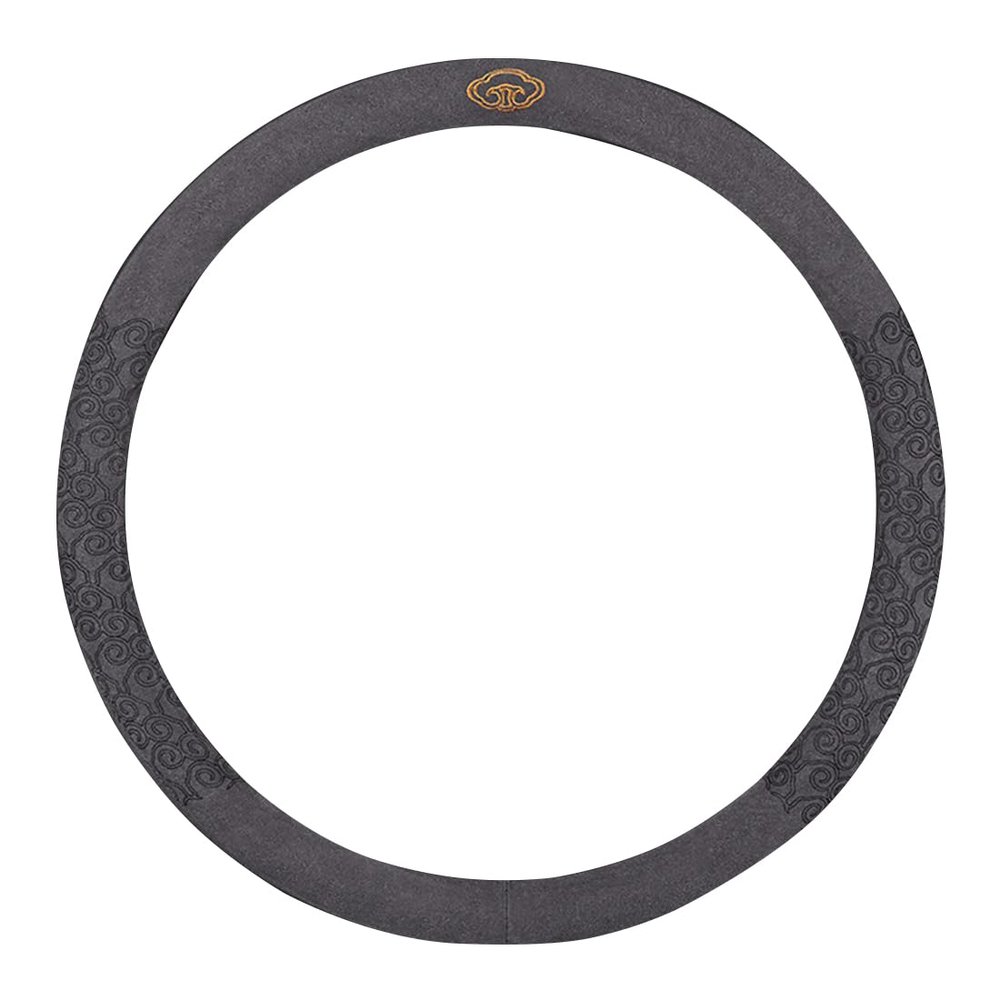 Suede Four Seasons Suitable Car Handle Cover O-D Car Interior Carbon Fiber Steering Wheel Cover Auspicious Cloud Pattern 2-38cm