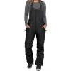 Pivanzore Women Ski Bib Pants Snow Overalls Sleeveless Snowboard Waterproof Windproof Insulated Winter Warm Fleece Jumpsuit (Black, S) view 1