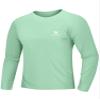 Mens Sun Protection Shirts UV SPF UPF 50+ Long Sleeve Rash Guard Fishing Running Swim Top Shirt Quick-Dry Lightweight Green view 1