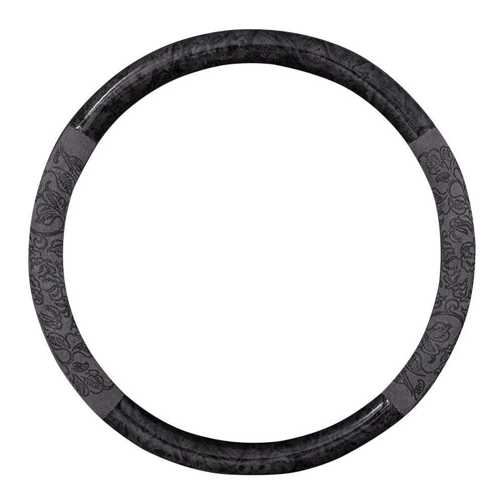 Suede Four Seasons Suitable Car Handle Cover O-D Car Interior Carbon Fiber Steering Wheel Cover Auspicious Cloud Pattern 1-36cm