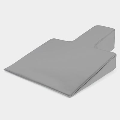 Pilates Wedge, Large Upholstered Wedge for Pilates Refromer, Build Strength and Stability, Pilates Equipment for Home and Studio Use,Gray