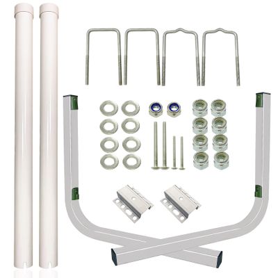 FUYEAR 60" Boat Trailer Guides,Boat Guides for Trailers,Ocean Specific 316L Stainless Steel Trailer Guide Poles,High Visibility UPVC Boat Trailer Guides Poles Kits,for Trailers,Boats,Kayaks and More