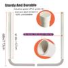 FUYEAR 60" Boat Trailer Guides,Boat Guides for Trailers,Ocean Specific 316L Stainless Steel Trailer Guide Poles,High Visibility UPVC Boat Trailer Guides Poles Kits,for Trailers,Boats,Kayaks and More view 2