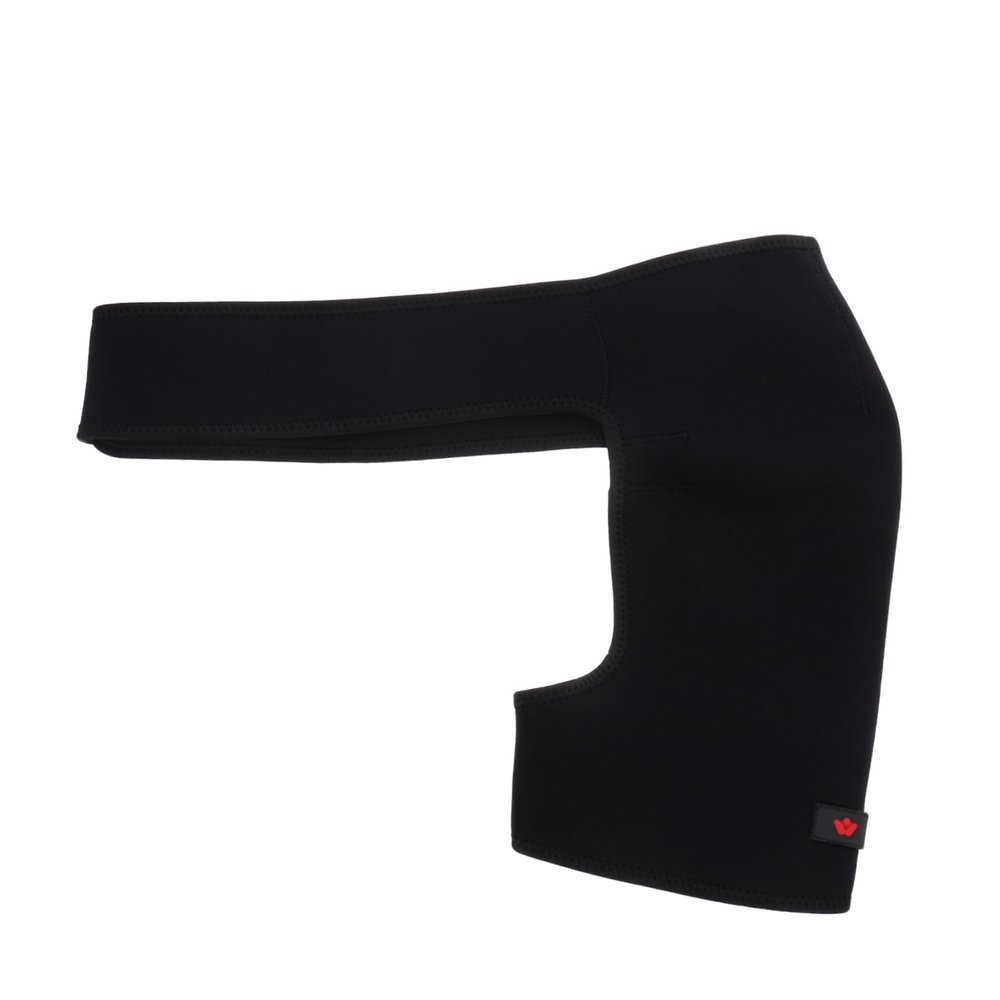Mobestech 1pc Adjustable Breathable Shoulder Support Strap Lightweight Single Shoulder Brace for Sports and Injury Relief Suitable for Basketball Football and Cycling Black Xl for Left