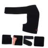 Mobestech 1pc Adjustable Breathable Shoulder Support Strap Lightweight Single Shoulder Brace for Sports and Injury Relief Suitable for Basketball Football and Cycling Black Xl for Left view 4
