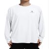 Mens Sun Protection Shirts UV SPF UPF 50+ Long Sleeve Rash Guard Fishing Running Swim Top Shirt Quick-Dry Lightweight White view 2