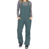 Pivanzore Women Ski Bib Pants Snow Overalls Sleeveless Snowboard Waterproof Windproof Insulated Winter Warm Fleece Jumpsuit (Gray, S) view 1