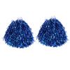 HANABASS 2pairs Plastic Ring Cheer Poms Cheerleader Pom Hand Flower for Women Girls Cheerleading Kit for Sports Events College High School view 2