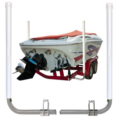 FUYEAR 40" Boat Trailer Guides,Boat Guides for Trailers,Ocean Specific 316L Stainless Steel Trailer Guide Poles,High Visibility UPVC Boat Trailer Guides Poles Kits,for Trailers,Boats,Kayaks and More