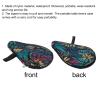 PATIKIL 12" x 8" Table Tennis Racket Case Cover, Table Tennis Racket Paddle Carry Bag with Ball Storage Pocket, Blue view 3