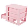 ALOEU Plastic Drawer Designed 3 Compartment Jewelry Storage Box Pink view 2