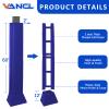 VANCL Pole Pad Square Outdoor Pole Padding Basketball Pole Pads Wrap Around Post Pading Base Padding Waterproof Goal Padding for Protection(Fit 4''x4'' Pole&Base-5 Feet Tall-Blue) view 2