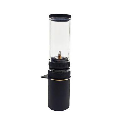SIUKE Gas Candle lamp Portable Gas Camping Lantern Outdoor Candle Lamp with Storage Bag for Camping Hiking Travel, Black