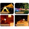 SIUKE Gas Candle lamp Portable Gas Camping Lantern Outdoor Candle Lamp with Storage Bag for Camping Hiking Travel, Black view 3