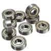 10Pcs Skateboard Groove Roller Blade Ball Bearings Wheels Silver view 1