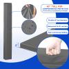 VANCL Basketball Pole Padding Heavy-Duty Square Pole Pads Basketball Hoop Padding Durable Basketball Post Padding Square UV-Resistant Pole Pads for Protection (Fit 4''x4'' Pole-Grey) view 3
