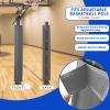 VANCL Basketball Pole Padding Heavy-Duty Square Pole Pads Basketball Hoop Padding Durable Basketball Post Padding Square UV-Resistant Pole Pads for Protection (Fit 4''x4'' Pole-Grey) view 4