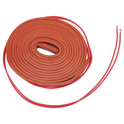 FLaig Waterproof Flexible Silicone Heater, Electric Heat Wrap Hot Heating Pad Automatic Control 120w for Air Compressor Ruler (Color : Dc24v)