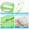 PATIKIL 7.5"x6" Clear Crossbody Bag with Shoulder Strap, Stadium Approved PVC Transparent Purse Bag for Sports Events Concerts Festivals, Green view 4
