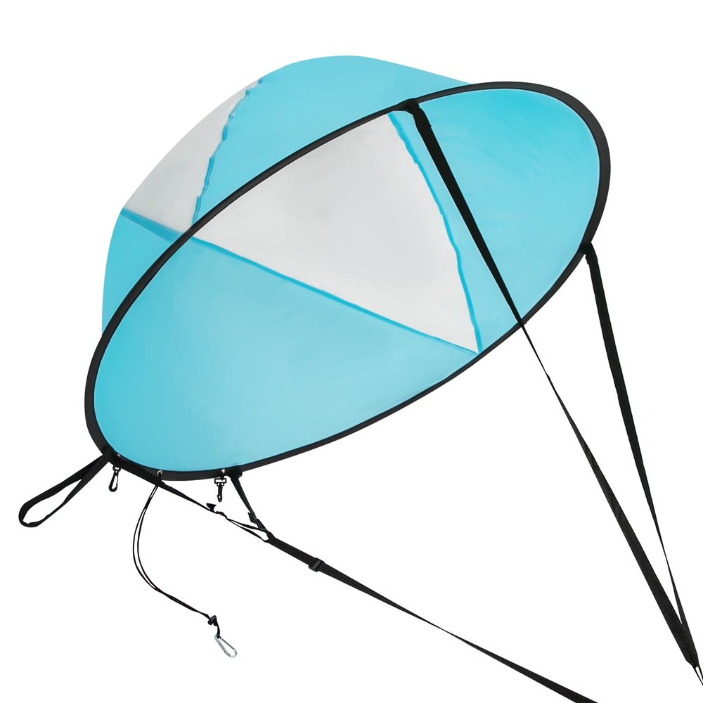 Paddle Board Sails,Durable Paddle Board Wind Sail,Foldable Simle Sail,Blue,Round Downwind Sail,Kit Kayak Wind Sail Kayak Paddle Board Accessories,for Paddle Boards, Kayaks, and Canoes.