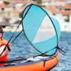 Paddle Board Sails,Durable Paddle Board Wind Sail,Foldable Simle Sail,Blue,Round Downwind Sail,Kit Kayak Wind Sail Kayak Paddle Board Accessories,for Paddle Boards, Kayaks, and Canoes. view 2