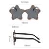 bullabulling Diamond Star Shape Sunglasses Women Vintage Rimless Oversized Rhinestone bling Sun Glasses LadiesY2K Eyewear (pink/champagne) view 4